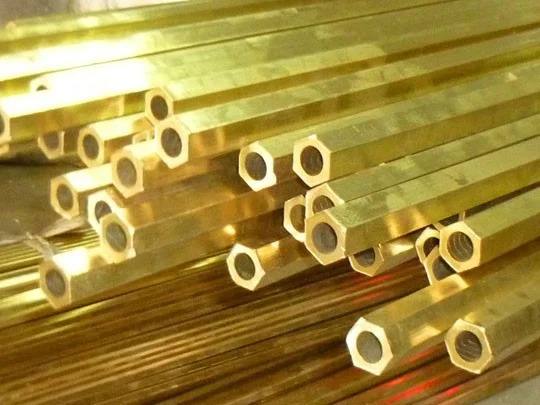 Đồng thau (Hợp kim đồng - kẽm) và các dạng ống, lục giác