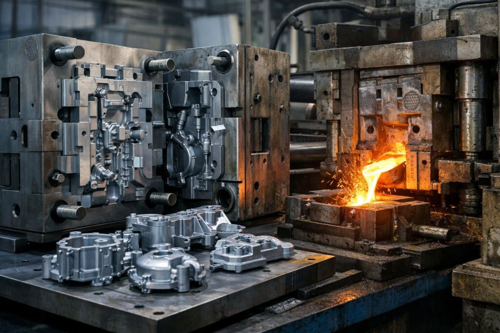 Quy trình đúc kim loại trong nhà xưởng công nghiệp hiện đại