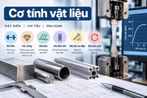 Cơ tính vật liệu là gì? Đặc điểm và ứng dụng trong kỹ thuật chế tạo