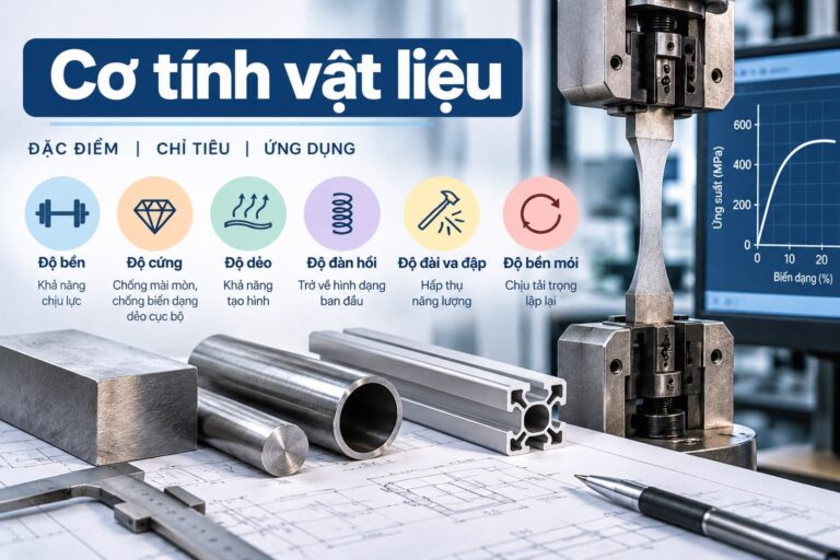 Cơ tính vật liệu là gì? Đặc điểm và ứng dụng trong kỹ thuật chế tạo